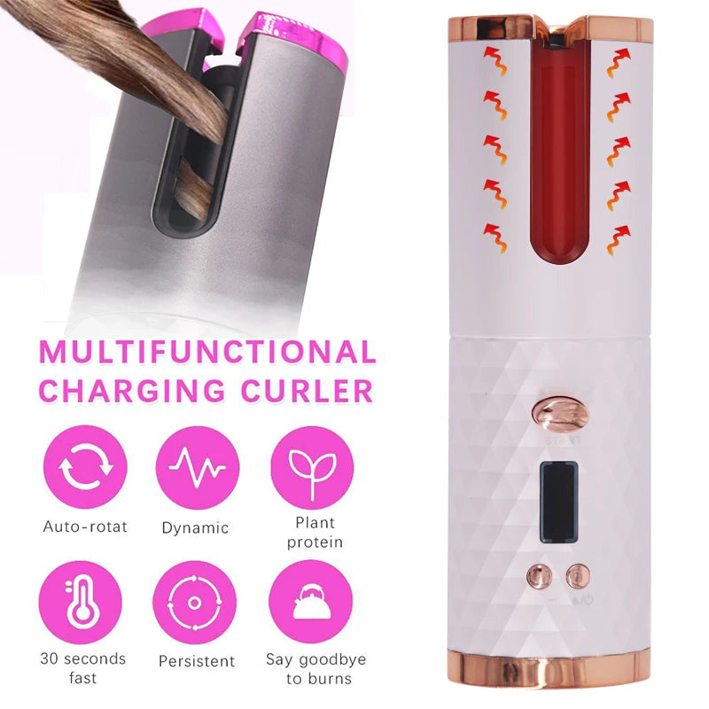 CurlEase: Portable Rechargeable Hair Styler
